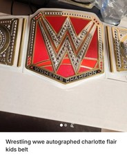 CHARLOTTE FLAIR SIGNED WWE SMACKDOWN CHILDS BELT COA