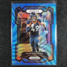 2023 Prizm Football Alex Singleton Base Blue Wave 40/199