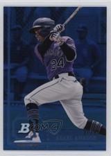 2022 Bowman Heritage Chrome Prospects Blue Refractor 31/99 Adael Amador yl0