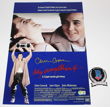 CAMERON CROWE & JOHN CUSACK SIGNED 'SAY ANYTHING' 12x18 MOVIE POSTER BECKETT COA