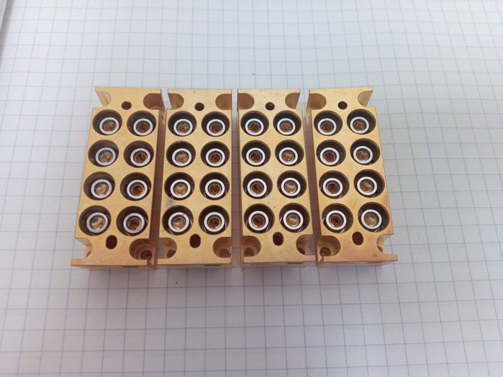 1 Bank of Nichia NUBM08 Laser Diodes - Up to 5W 450nm Blue - Total of 8