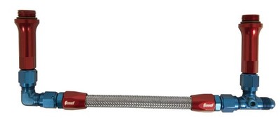 Summit Red/Blue Braided Dual Feed Fuel Line for Holley Ultra -6 AN SUM-220130
