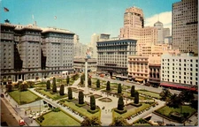 UNION SQUARE San Francisco, California CA Postcard