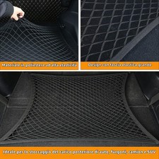 Rete Bagagliaio Auto Organizer Estensibile 140x100cm Portabagagli Multifunzione - Miniatura 4