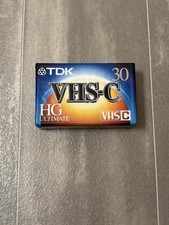 TDK VHS-C HG ultimate 30 camcorder video tape 30-90 minutes sealed blank