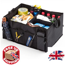 Goodyear Heavy Duty Car Boot Organiser - Foldable Storage Box for Tidy Car Boot
