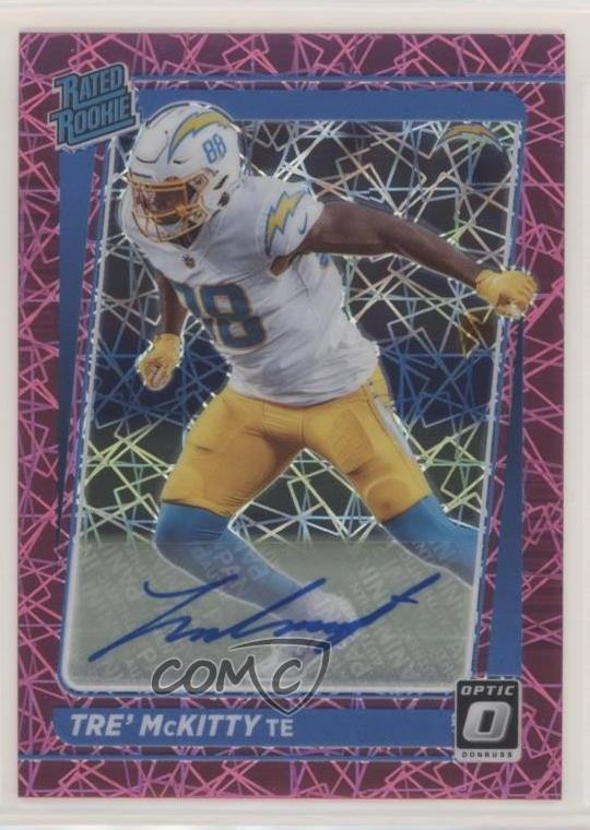 Tre' McKitty Panini Donruss Optic #284 Autograph-Pink Velocity
