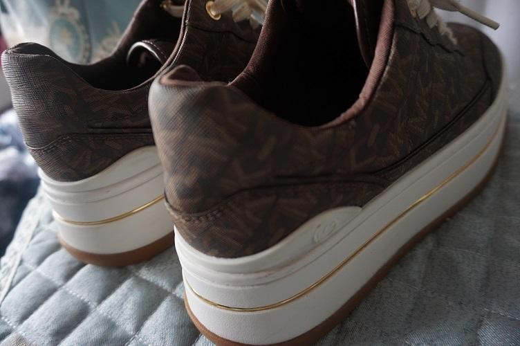 SAOLA Sneakers Michael Kors donna suola spessa US8 5 25 5 cm usate grigie