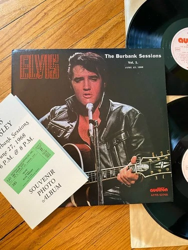 ELVIS PRESLEY THE BURBANK SESSIONS VOL 1 NM DOUBLE LP ORIG GERMANY PRESS & BOOK