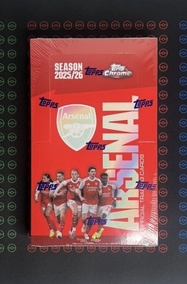Topps Chrome Arsenal 2025/26 - Hobby Box - 2 Autogramme pro Box - Sealed