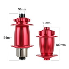 Juego de bujes para bicicleta 32H Dirt Jump delanteros 100 mm traseros 135 mm con rueda libre 16T púrpura rojo