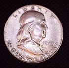 1949-P Benjamin Franklin Silver Half Dollar 50(c) Better Grade #079