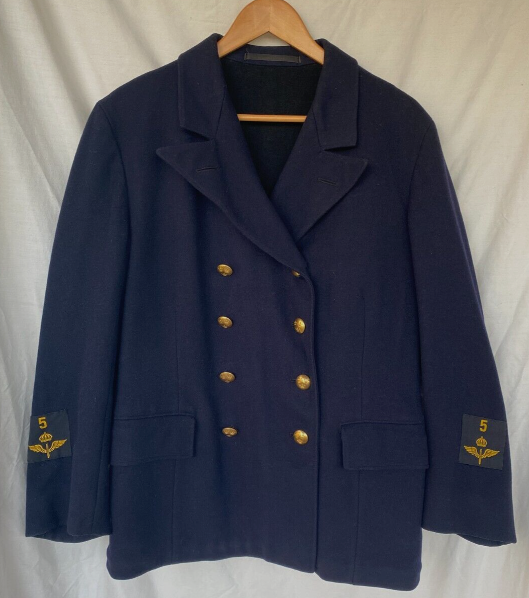 VTG..SWEDEN..ROYAL ARMY..PEA COAT / JACKET..3 CROWN BUTTONS..MEN