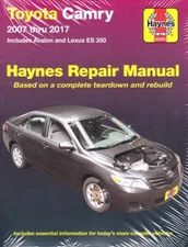 Printed Book 07-17 Toyota Camry Avalon ES350 Haynes Service Repair Manual 3874