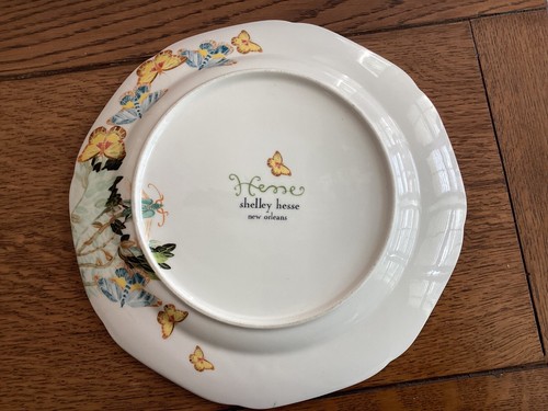 "Plato de cena Shelley Hesse pétalos de acuarela de 10 1/2""" - Imagen 2 de 4
