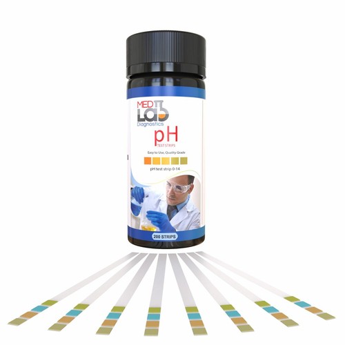 pH Test Strips 0 to 14 (200 ct) for Urine, Saliva, Drinking Water, Kombucha - Picture 4 of 5
