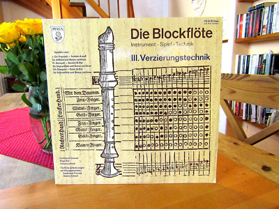 ''Die Blockflöte III.   Verzierungstechnik''     LP   Vinyl