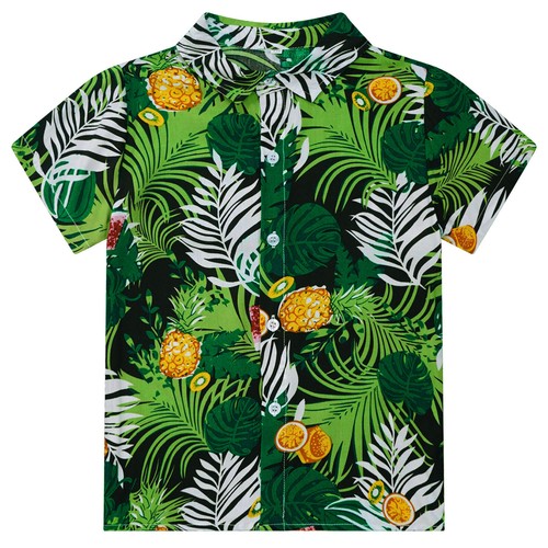 Kids Boys Shirts Party Blouse Sports Top Hawaii Leisure Vacation Casual Summer - Picture 67 of 94