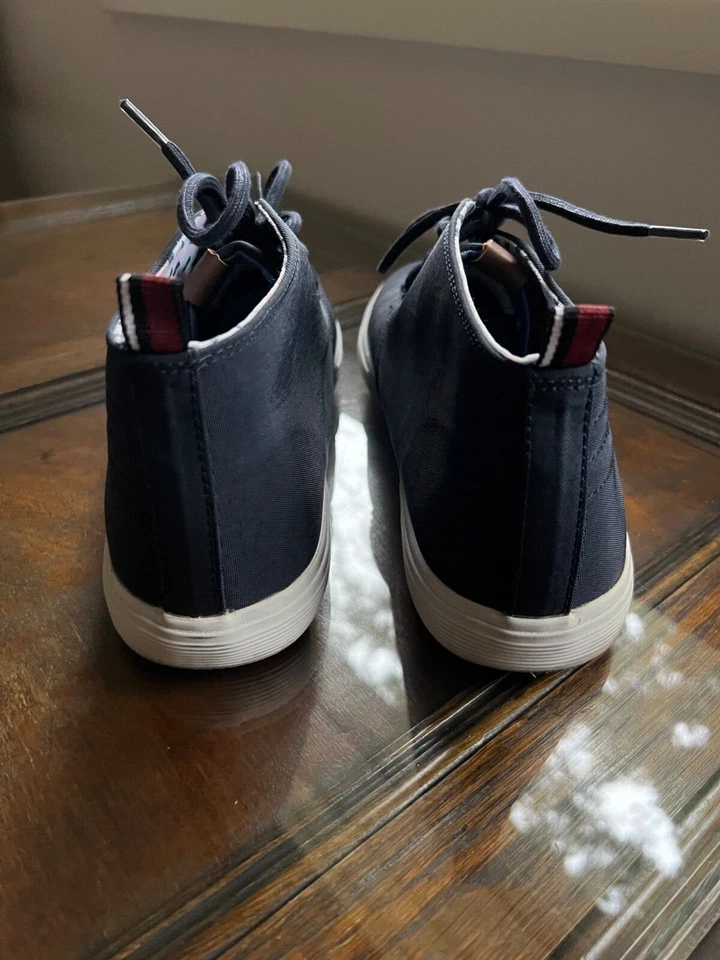 Ben Sherman Мужская синий холст чукка стиль шнурует вверх обувь США 11 EUR 44 Великобритании 10  - Изображение 3 из 4