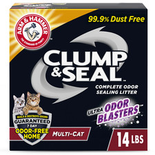 ARM  HAMMER Clump  Seal Cat Litter 14 lb Multi-Cat Odor Control Dust Free