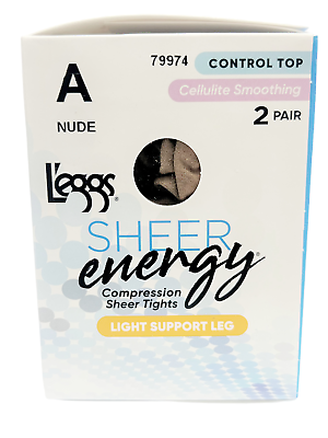 Leggs Sheer Energy Pantyhose, Light Support Leg, Control Top