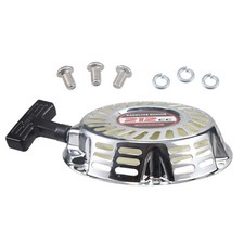 Silver Chrome Pull Recoil Starter For 28400-ZH8-013ZA Mini Bike Go Kart Engine