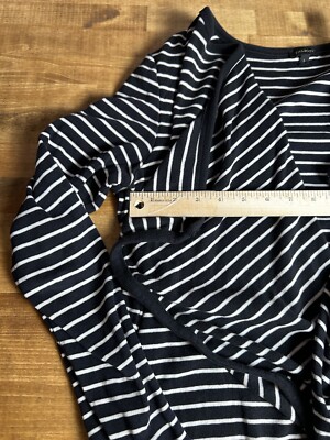 Cardigan Talbots Rayé Noir Et Blanc Taille S - Occasion Très Bon état, Manches Longues