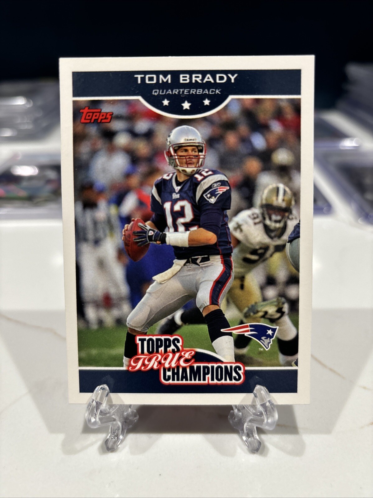 2006 TOPPS TRUE CHAMPIONS #8 EXCLUSIVE Tom Brady INVEST GOAT HOF MVP TB12