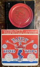 Original Sayco Display Box & 1978 The One and Only Yo-Yo Book by George Malko