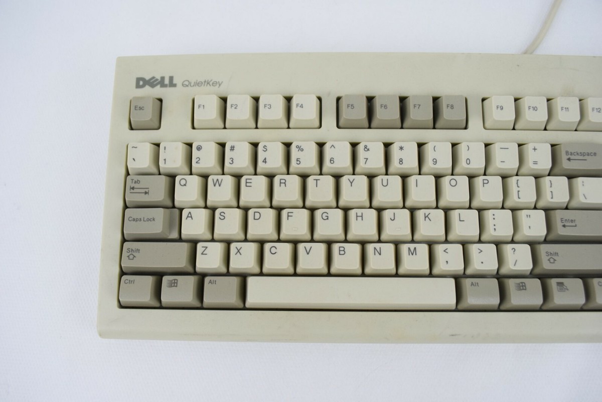 PC周辺機器 DELL KEYBOARD MODEL SK-1000REW DELL SK-1000REW Vintage White Quiet Keyboard | eBay