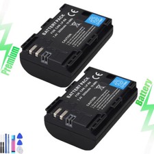 2X Batteria per Canon LP-E6 LP-E6N EOS 5DS, EOS 5DS R, EOS 5D Mark II III IV