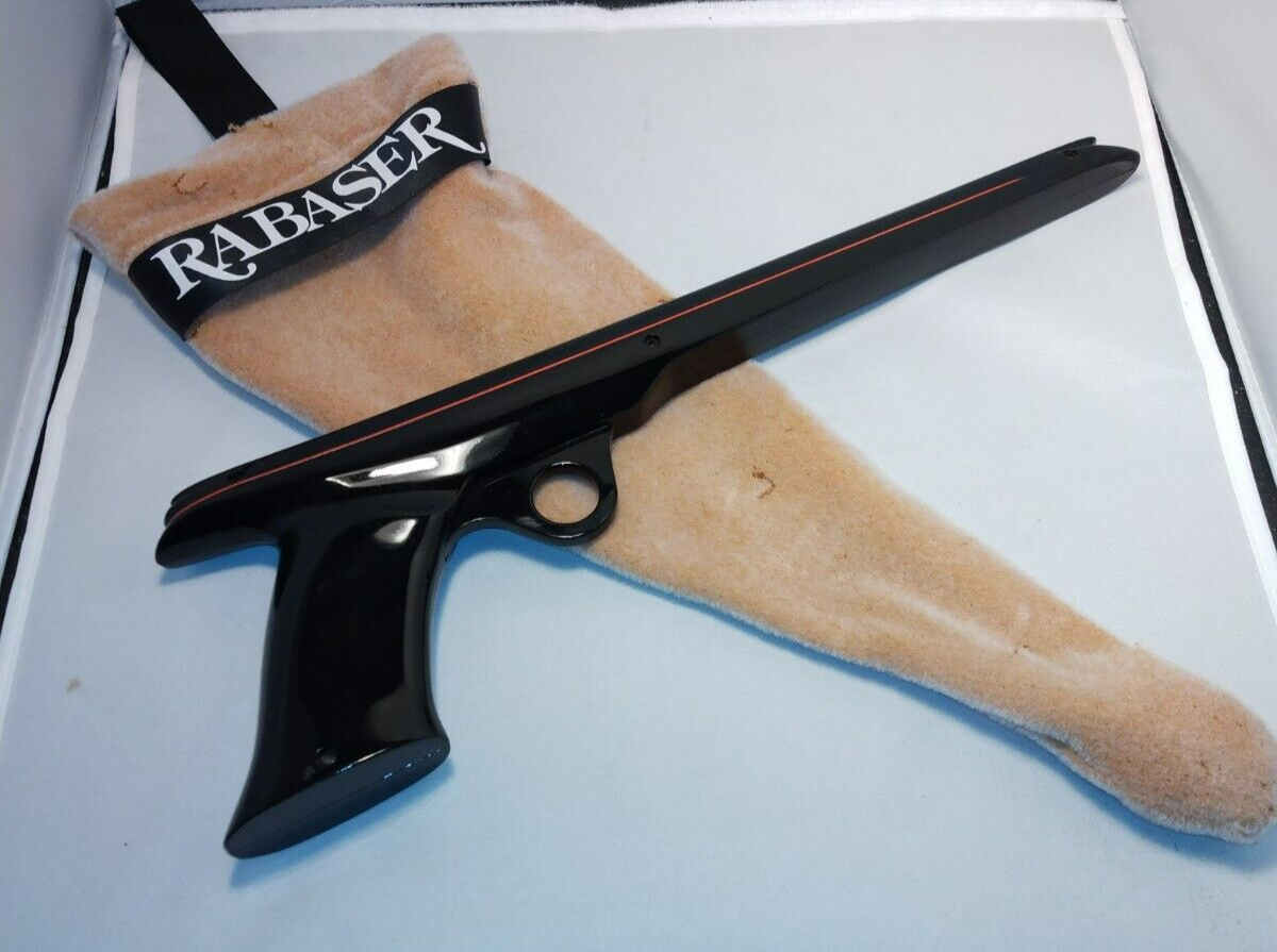 Vintage Rabaser Rubber Band Gun Rare Neon Sights Original Case See