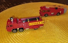 ho scale , 1/87 scale diecast fire truck  vintage hong kong
