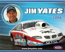 2006 Jim Yates Sea-Ray Pontiac GTO Pro Stock NHRA Hero Card