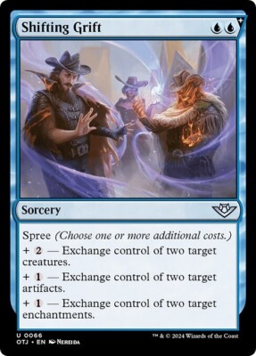 SHIFTING GRIFT x4 mtg NM-M Outlaws of Thunder Junction 4 Unc