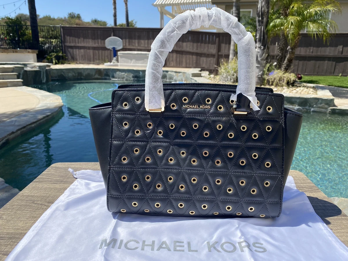 michael kors selma medium blue