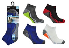 6 Pairs Mens Socks Cushioned Sole Trainer Liner Pro Active Sports Running Gym