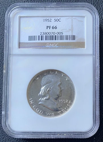 1952 Franklin Half Dollar 50c Proof NGC PF 66