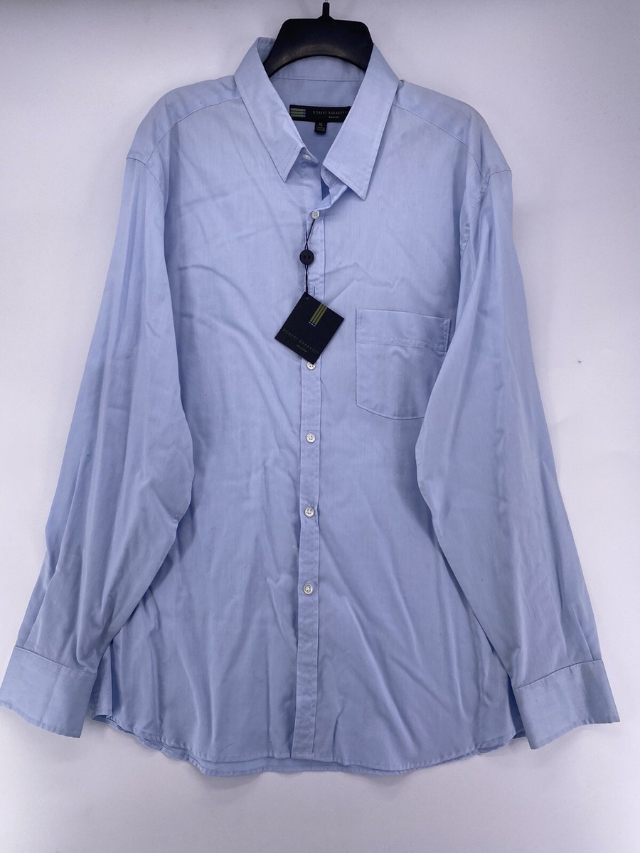 robert barakett dress shirts Men’s XL Blue Long Sleeve Button Down Collared Shirt Casual shirts Two Men's Robert Barakett Button Up