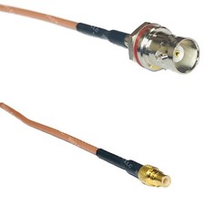 RG316 BNC FEMALE SM BULKHEAD to SMC MALE RF Cable Rapid-SHIP LOT
