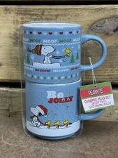 Peanuts Ceramic 13oz. Mug Set Snoopy Woodstock