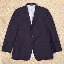 Tommy Hilfiger Blazer Mens 44 Reg Blue Pinstripe Wool