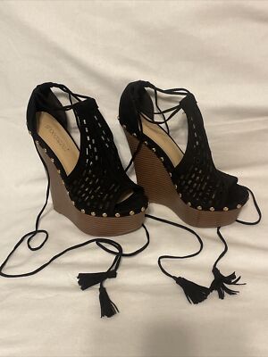 Shoedazzle high Heel Platform black Women s  6.5 NEW Sexy Stripper Dancer Exotic