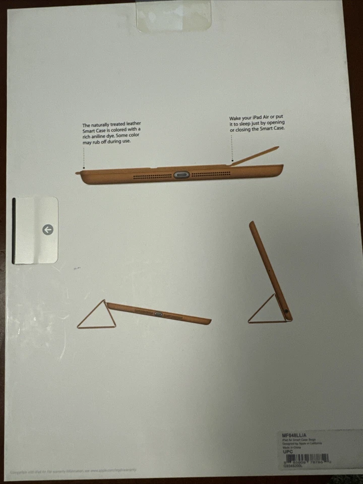 Authentic APPLE IPAD AIR SMART CASE BEIGE (MF048LL/A)open Box - Image 2 of 4
