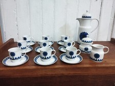 SERVICE A CAFE VINTAGE 1970 Pop Design Space Age Porcelaine Bavaria Gruppo Otto