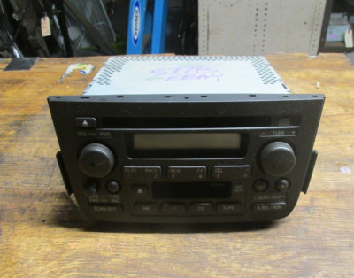 01-04 ACURA MDX RADIO AM-FM STEREO CASSETTE CD PLAYER W/O NAVIGATION ASSEMBLY