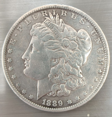 1 $ 1889 O USA One Dollar Morgan ss mit Henkelspur
