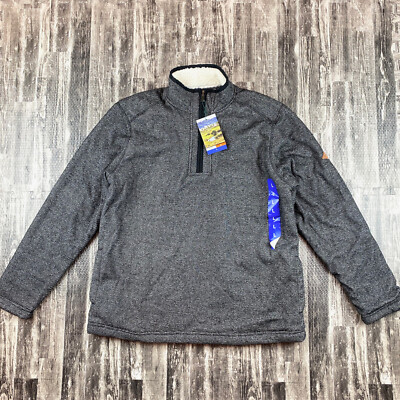 NWT Men's Orvis Fleece Lined Half Zip Sz L Large Pullover Shirt