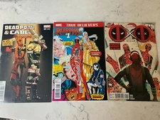 MARVEL COMICS DEADPOOL 2016 #1 & CABLE 2013 #1 2015 #1 TRUE BELIEVERS