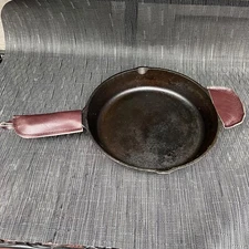 USA Handmade LEATHER Cast Iron Pot Pan Skillet Handle Sleeve Cover SET